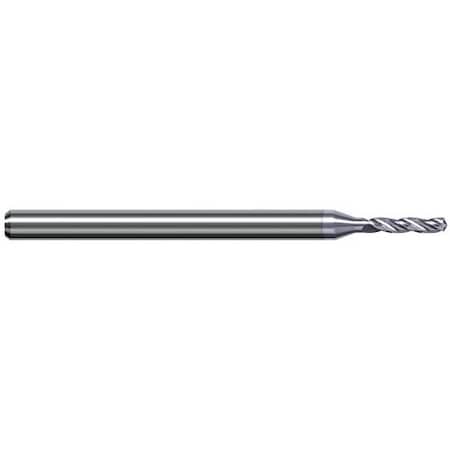Harvey Tool 1/32 Drill dia. x 0.2080 in. Carbide HP Drill for Aluminum Alloys, 3 Flutes, TiB2 Coated GNB0312-C8